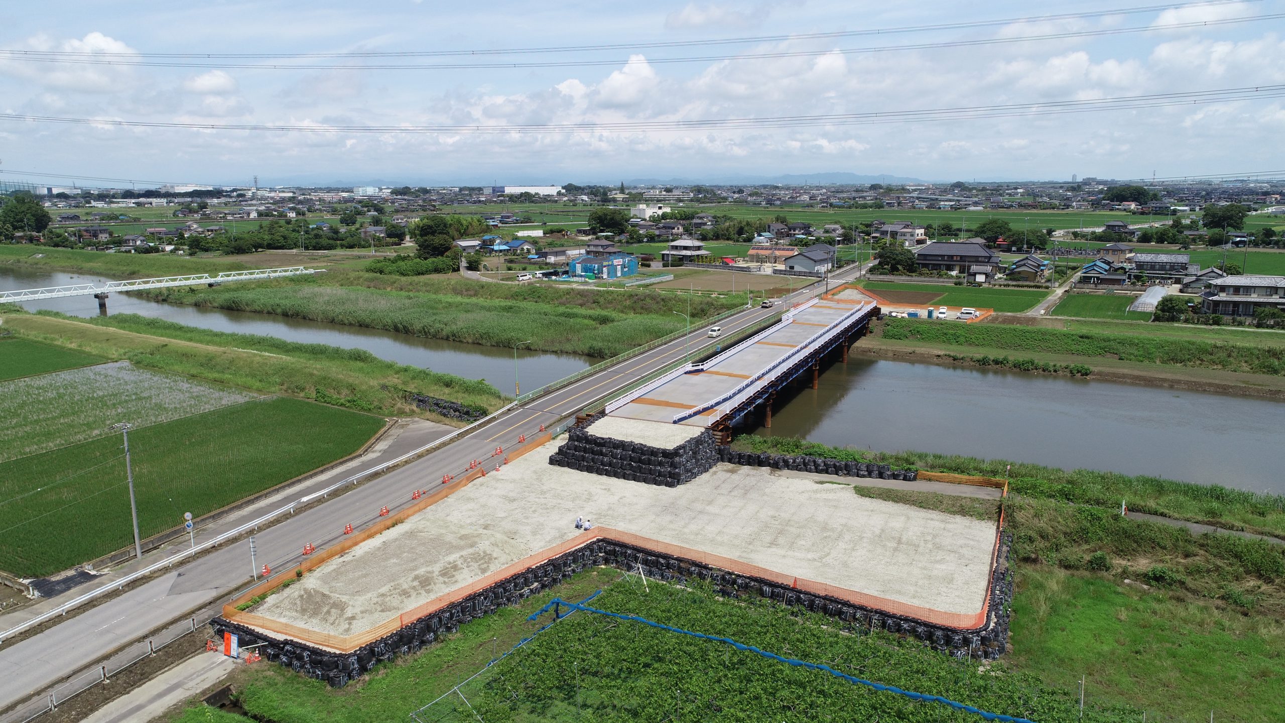 総選除）総合交付金（河川）工事（中川・島川橋仮橋工）